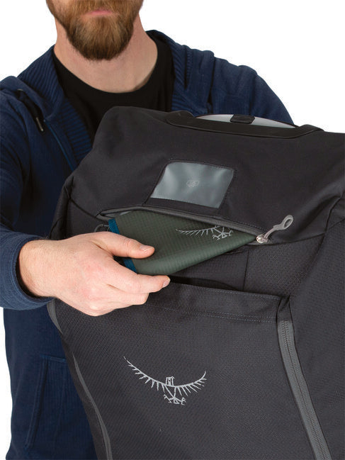 Osprey Daylite Whld Duffel borsa da viaggio con ruote 85, nera