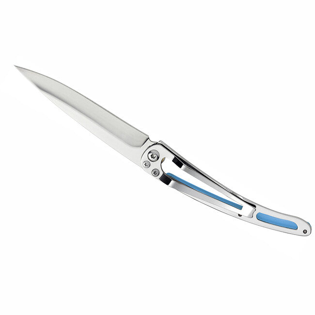 Deejo chiusura coltello tatuaggio blu ancora