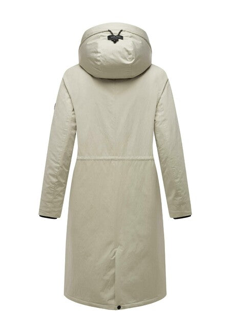 Marikoo Ledalaa parka invernale da donna con cappuccio, grigio ghiaia