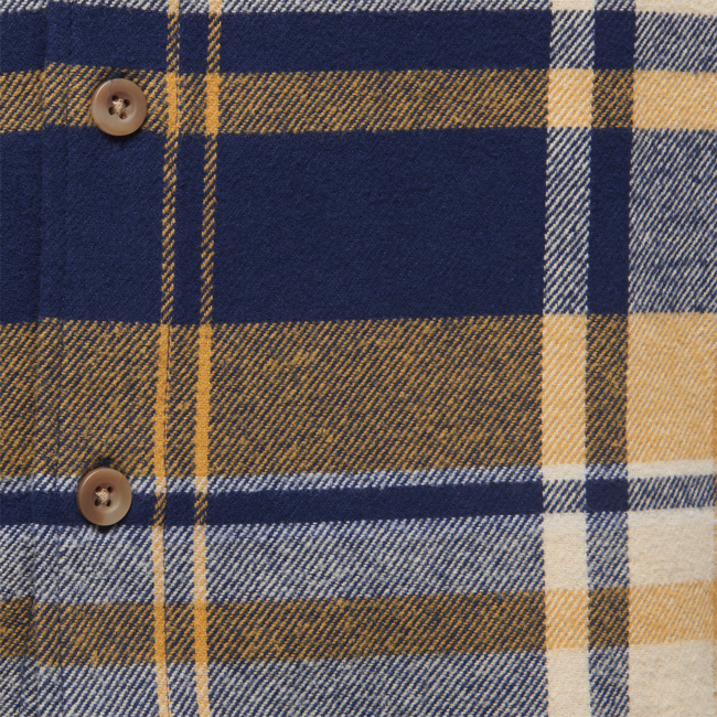Black Diamond Project Flannel camicia di flanella da uomo, plaid indaco-oro