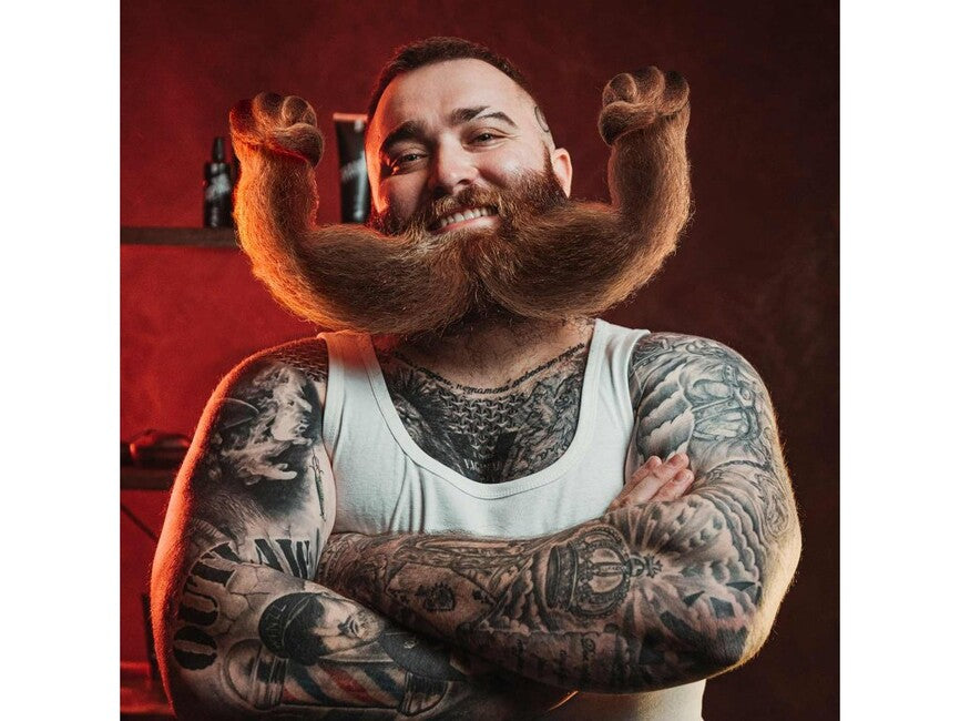 Angry Beards Beard & Mustache Growth Roller & Doping Set
