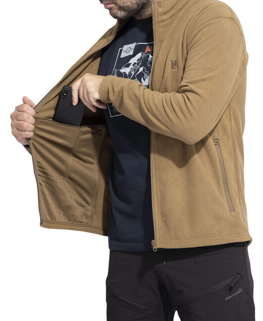 Pentagon ELK Φούτερ Fleece με Φερμουάρ, Μαύρο