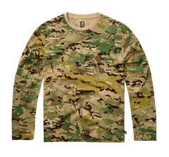 Brandit Maglietta a maniche lunghe Premium, tattico camo