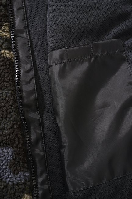 Brandit Teddyfleece gilet in pile, darkcamo
