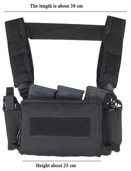 DRAGOWA Tactical Zero gilet leggero, CP nero