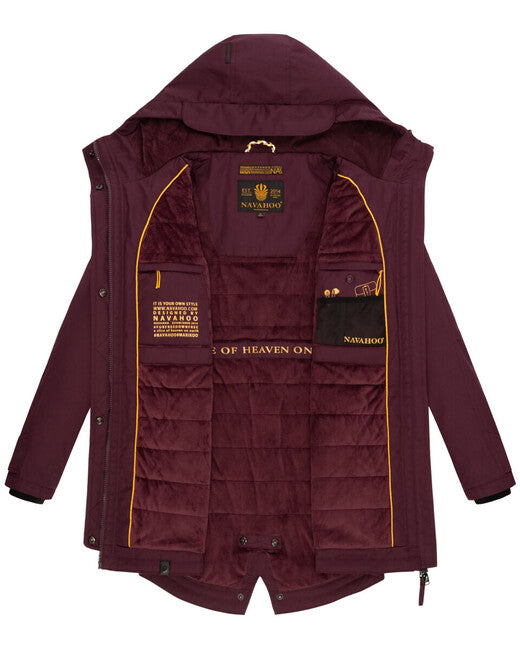 Navahoo Brinjaa giacca softshell transitoria da donna, vino
