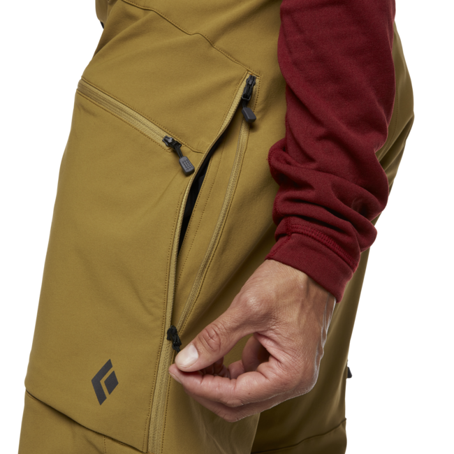 Black Diamond Dawn Patrol Hybrid pantaloni da uomo, curry scuro