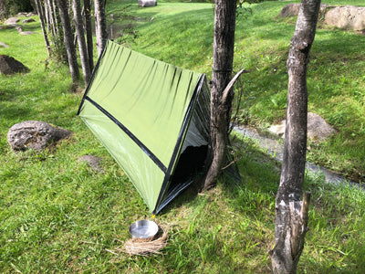 Origin Outdoors Tenda di sopravvivenza 3 in 1 240x107x92 cm, verde