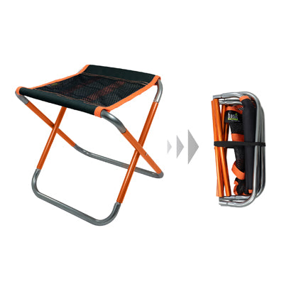 BasicNature Compact 2.0 sedia pieghevole nero / arancio