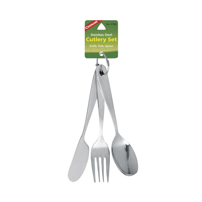 Coghlans Cl set di posate in acciaio inox compatto con anello