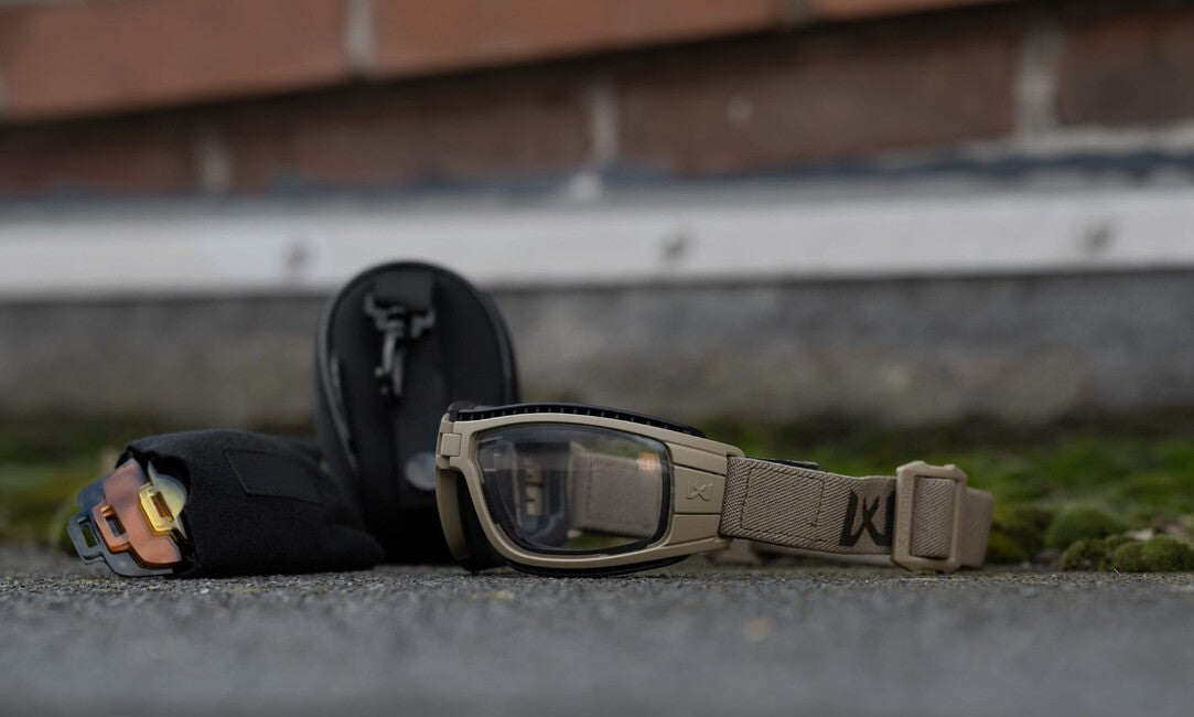 Wiley X Lynx Glasses, Matte Tan/Grey-Clear