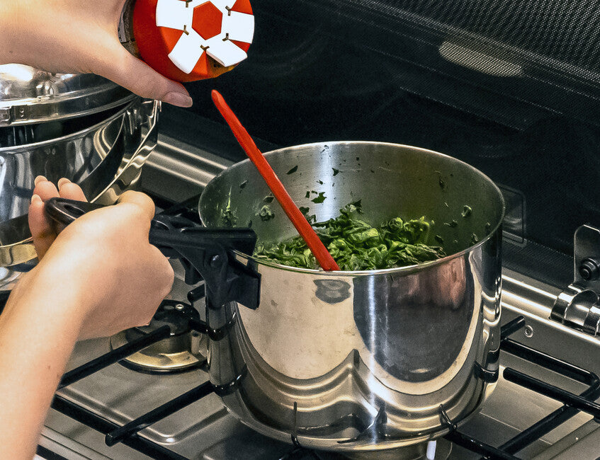 BasicNature Biwak 3 Stainless Steel Cooking Set for the Whole Family