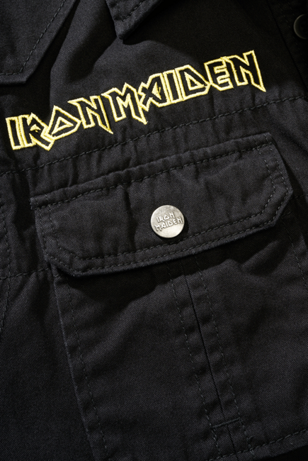 Brandit Iron Maiden camicia senza maniche vintage FOTD, nero