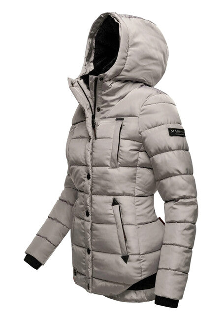 Marikoo Lotusblute giacca invernale da donna, grigia zinco