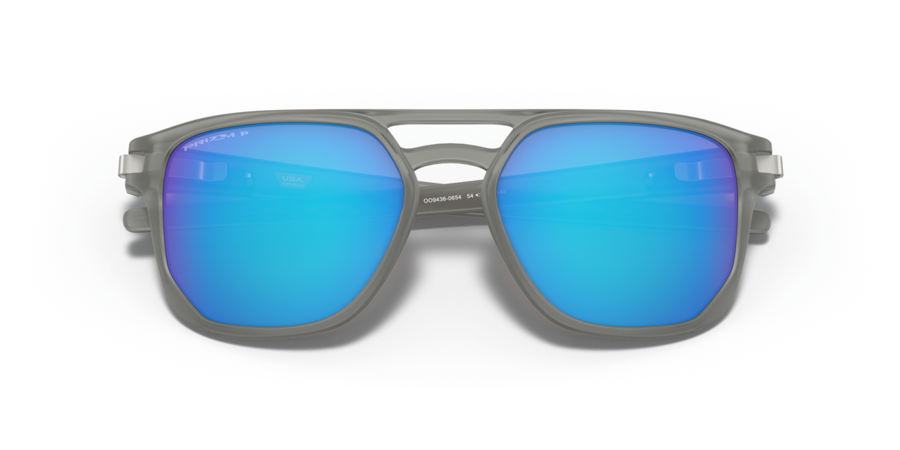 Oakley Latch Beta occhiali da sole con telaio Matte Grey Ink e con le diapositive Prizm Sapphr Irid Polar 54