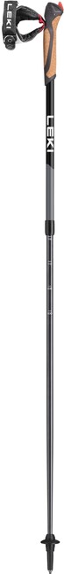 LEKI Nordic Walking Poles Spin, Black-Silver Grey-White, 100 - 130 cm