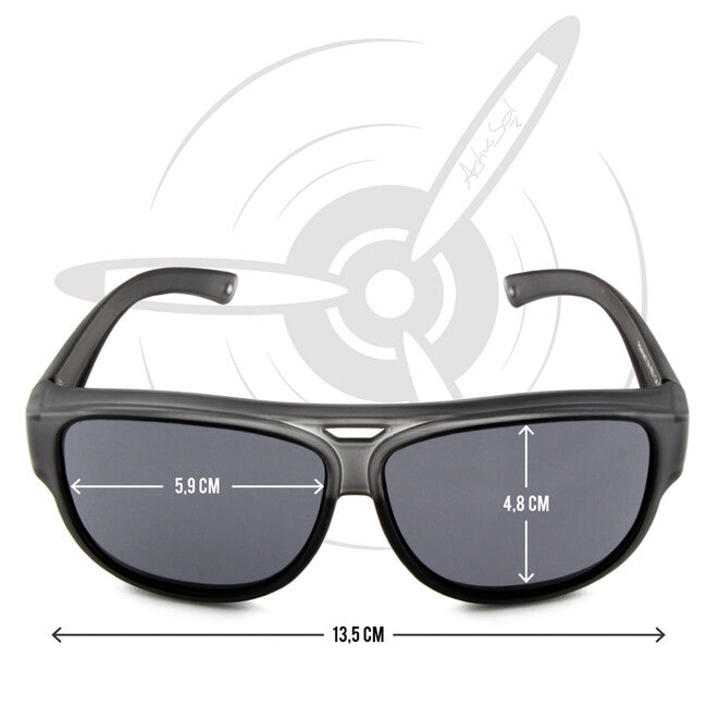ActiveSol El Aviador Fitover-Child occhiali da sole polarizzati, grigio