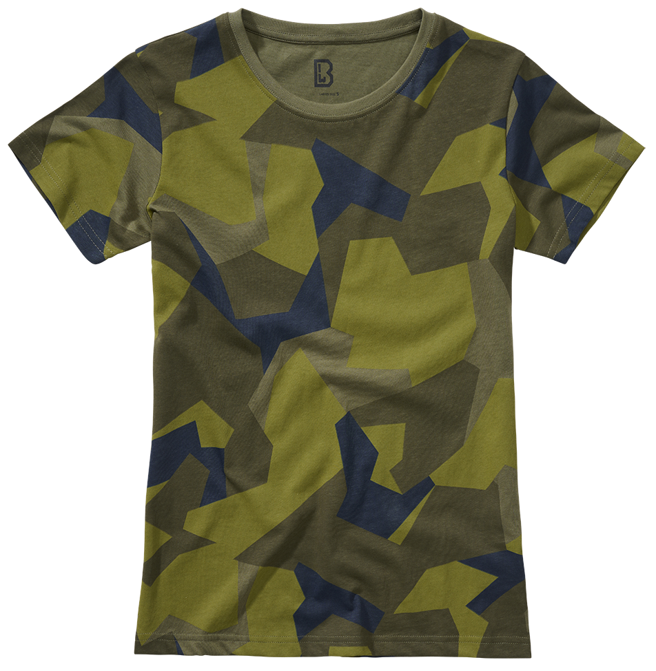 Brandit dámske tričko M90, swedish camo