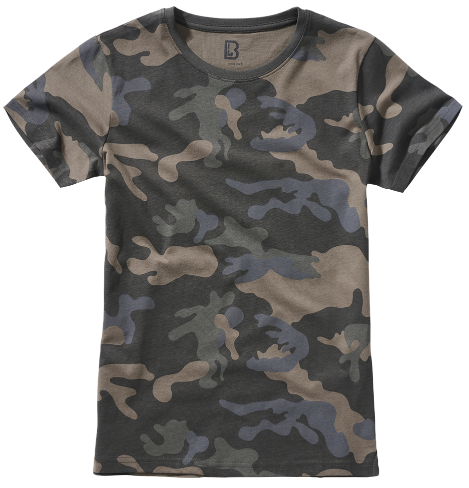 Brandit dámske tričko, darkcamo