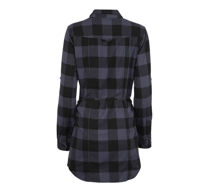 Brandit Lucy camicia lunga da donna, grigio e nero