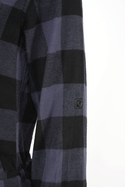 Brandit Lucy camicia lunga da donna, grigio e nero