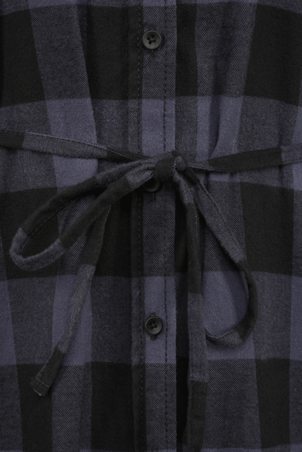 Brandit Lucy camicia lunga da donna, grigio e nero