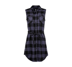 Brandit Gracey camicia lunga senza maniche da donna, grigio nero