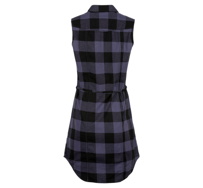 Brandit Gracey camicia lunga senza maniche, grigio e nero