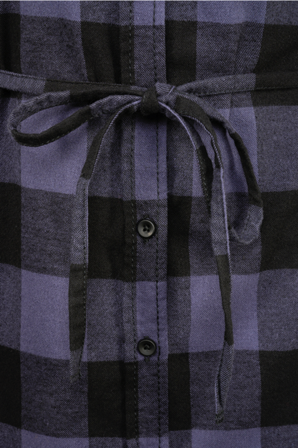 Brandit Gracey camicia lunga senza maniche, grigio e nero