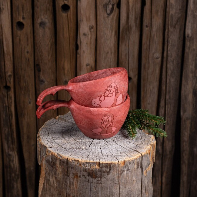 Kupilka 37 tazza grande per bambini con babbo natale, rosso