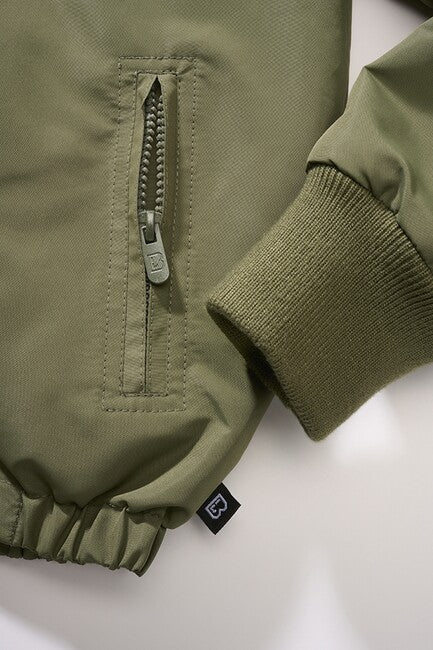 Brandit Windbreaker Frontzip giacca da bambino, oliva