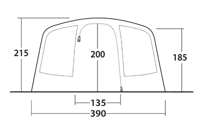 Outwell Moonhill 6 Air Tent for 6 persons