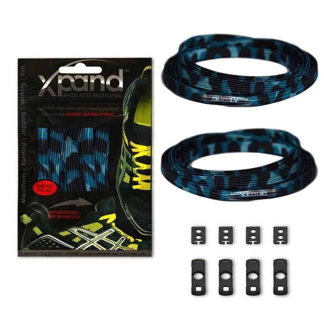 Xpand Elastic lacci per scarpe, azzurro