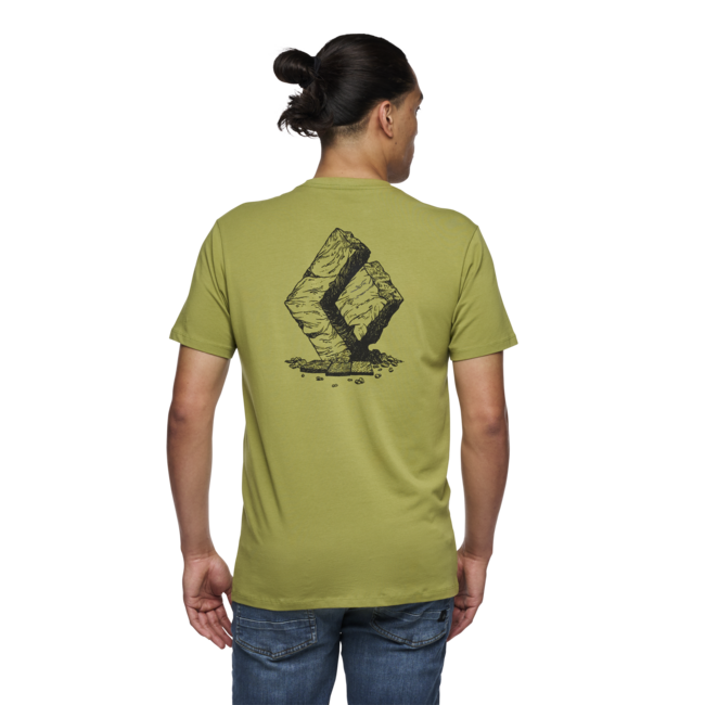 Black Diamond Boulder maglietta a maniche corte da uomo, verde campeggio