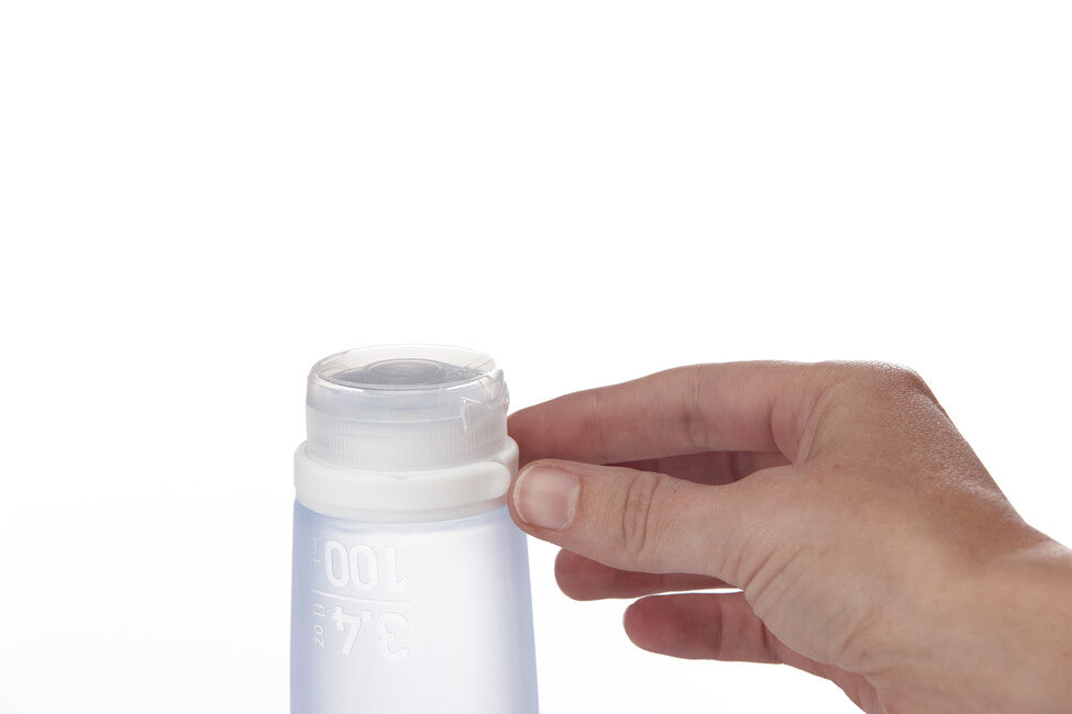 Humangear GoToob+ contenitore per liquidi in silicone 100 ml, blu
