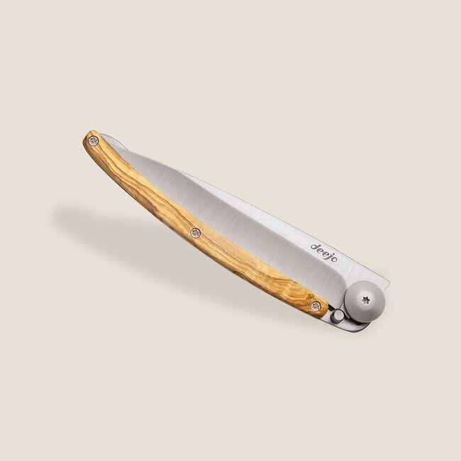 Deejo Coltello di chiusura Legno naturale di ulivo