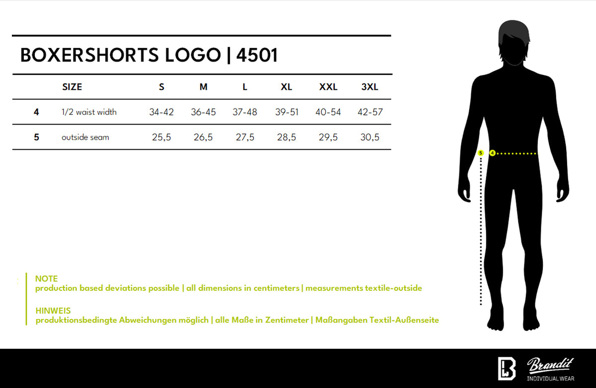 Veľkostná tabuľka Boxer Shorts Logo 2 Pack