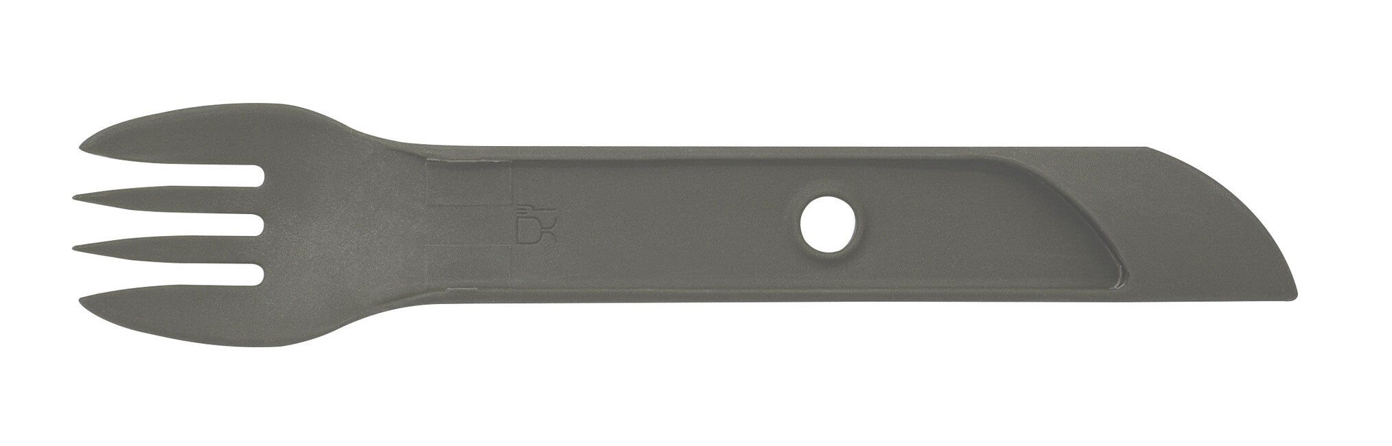 UCO Switch set di posate con occhiello per il fissaggio e supporto per forchetta Spork, sand