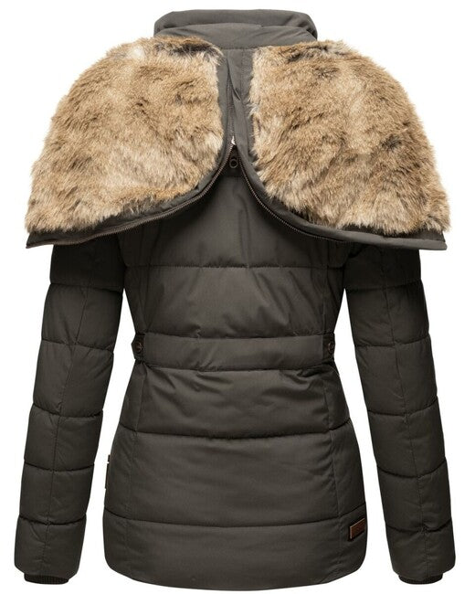 Marikoo Nekoo giacca invernale da donna con cappuccio, antracite