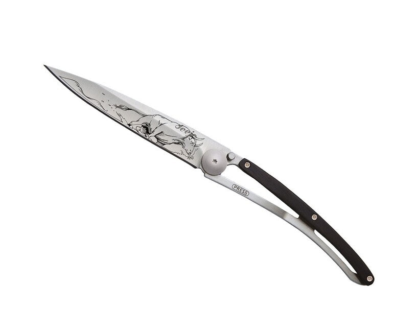 Deejo Tattoo coltello di chiusura legno Bull