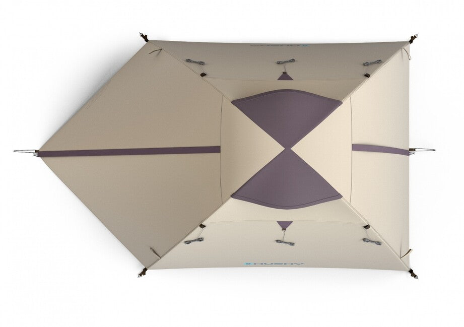Husky Bizam 2 Plus trekový stan pre 2 osoby, Black Coating light brown