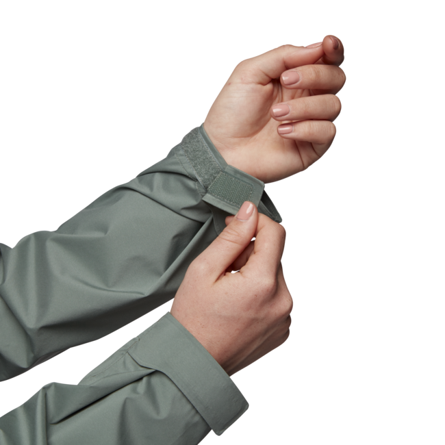 Black Diamond Stormline Stretch Rain Shell da donna giacca, verde alloro
