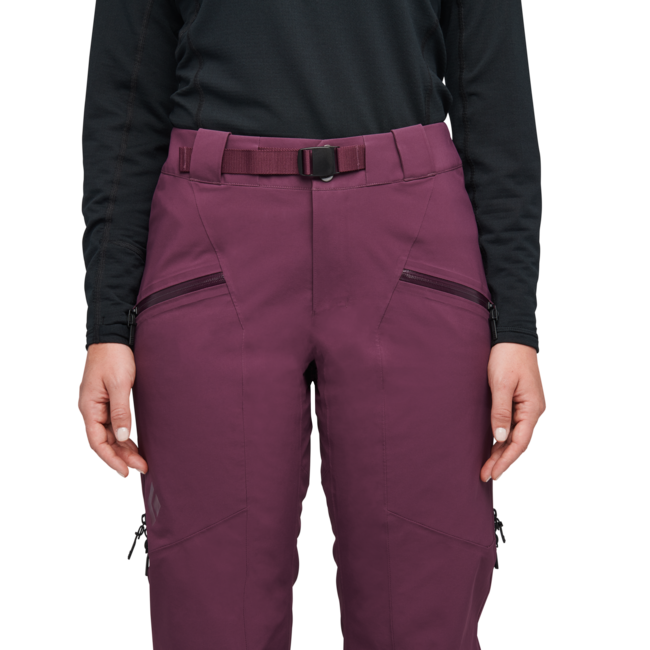 Black Diamond Recon Stretch Pantaloni isolati Donna, mora