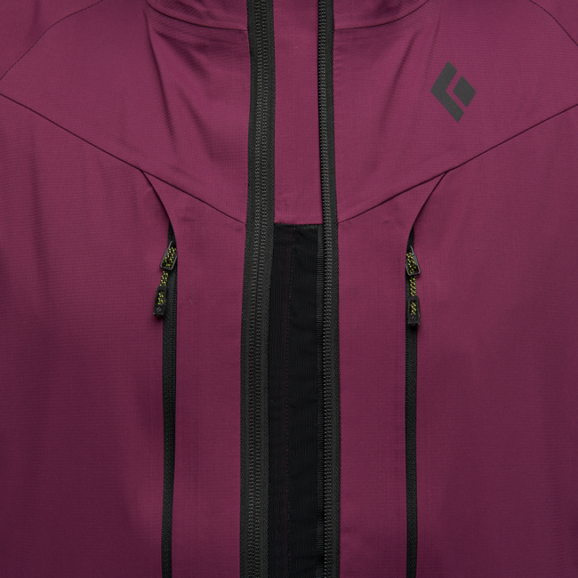 Black Diamond Dawn Patrol giacca a conchiglia ibrida da donna, nero-mirtillo