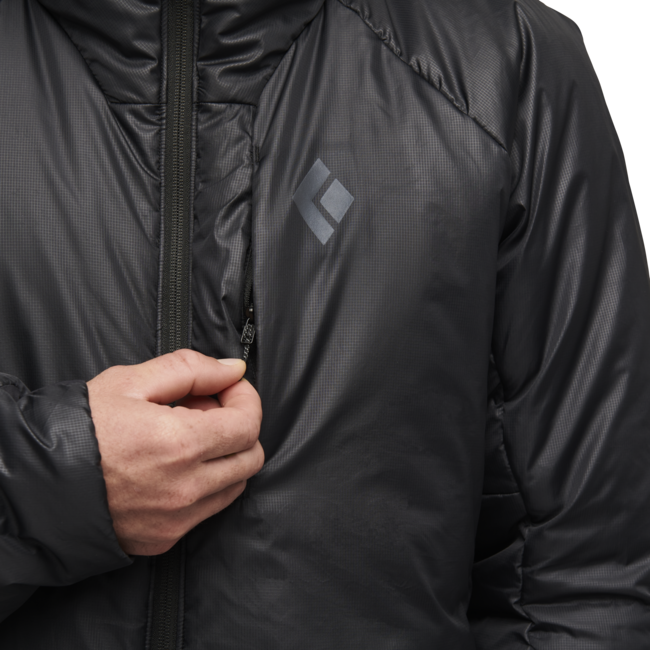 Black Diamond Belay parka da uomo, nero