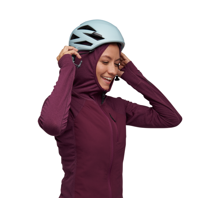 Black Diamond Coefficient Lt felpa ibrida da donna, mora