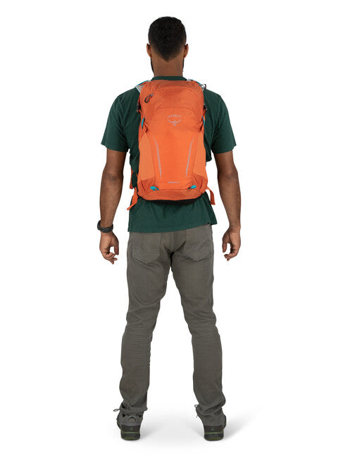 Osprey Hikelite 18 zaino da trekking, koi orange/blue venture