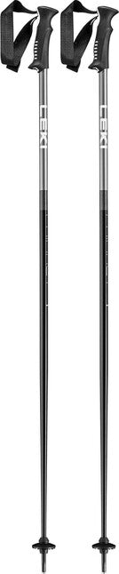 LEKI Primacy Ski Poles, Black/Light Anthracite/White