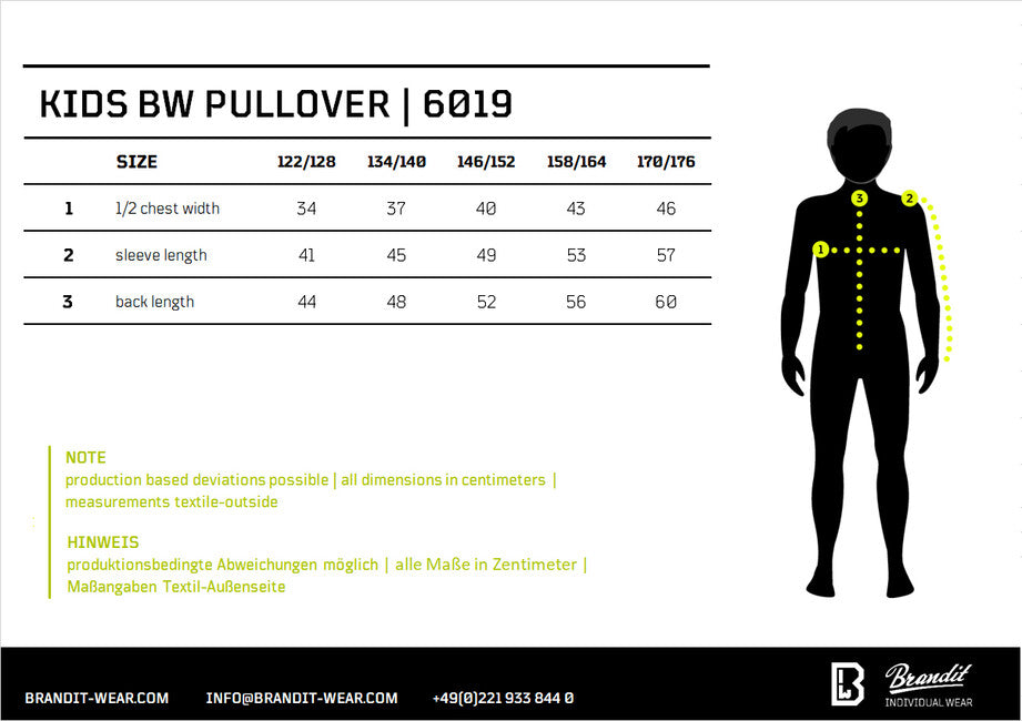 Brandit Pullover BW da bambino, nero