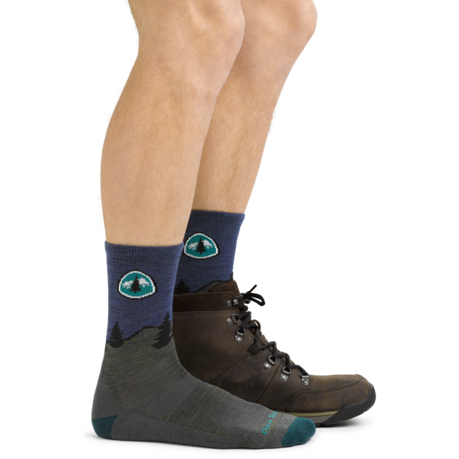 Darn Tough CDT Micro Crew calzini leggero con cuscino, forest